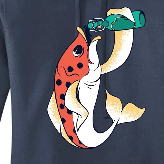 Beer Fish Women's Pullover Hoodie