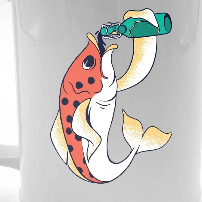 Beer Fish Front & Back Beer Stein