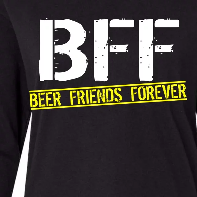 Beer Friends Forever BFF Womens Cotton Relaxed Long Sleeve T-Shirt