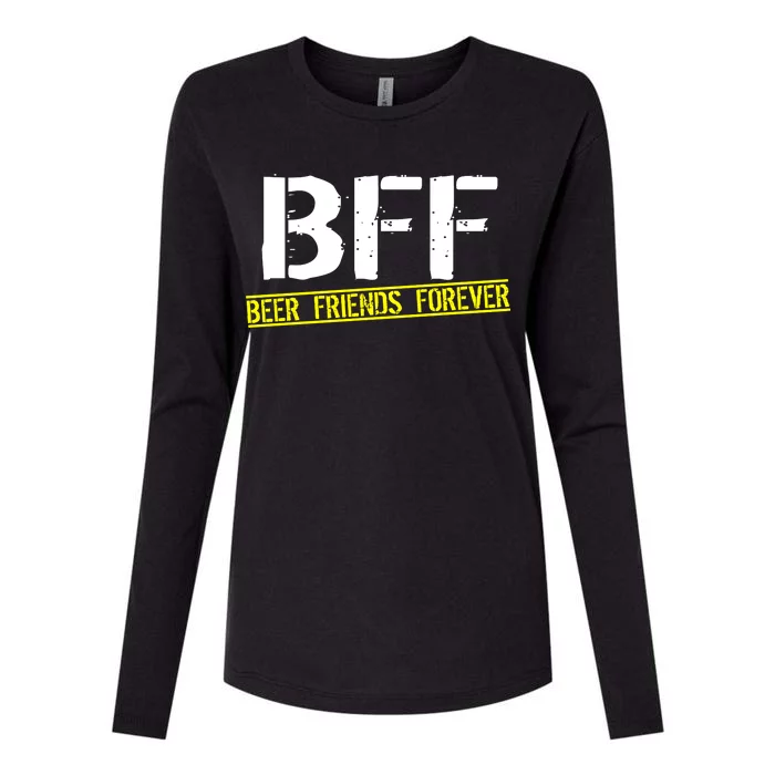 Beer Friends Forever BFF Womens Cotton Relaxed Long Sleeve T-Shirt