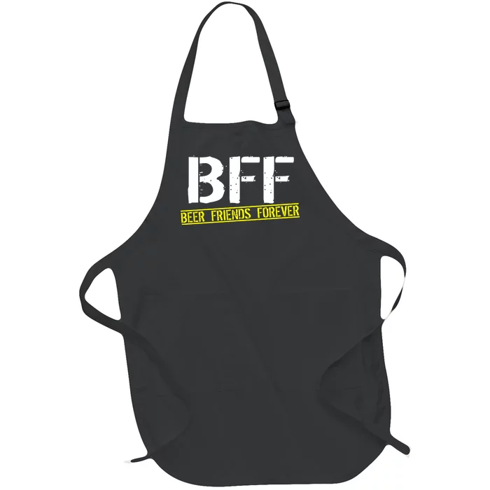 Beer Friends Forever BFF Full-Length Apron With Pocket