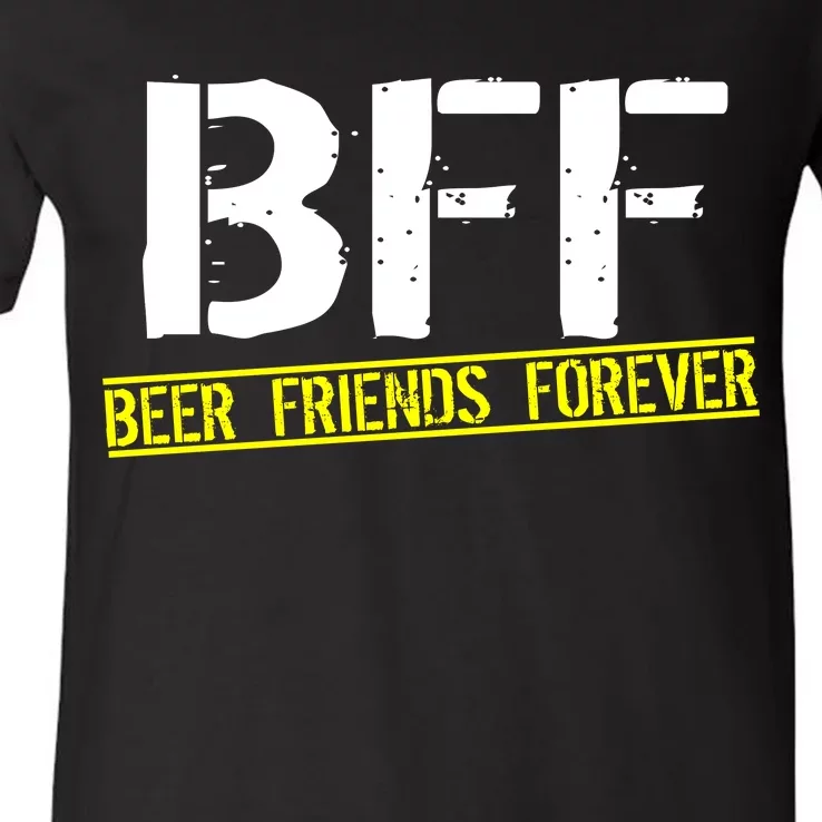 Beer Friends Forever BFF V-Neck T-Shirt