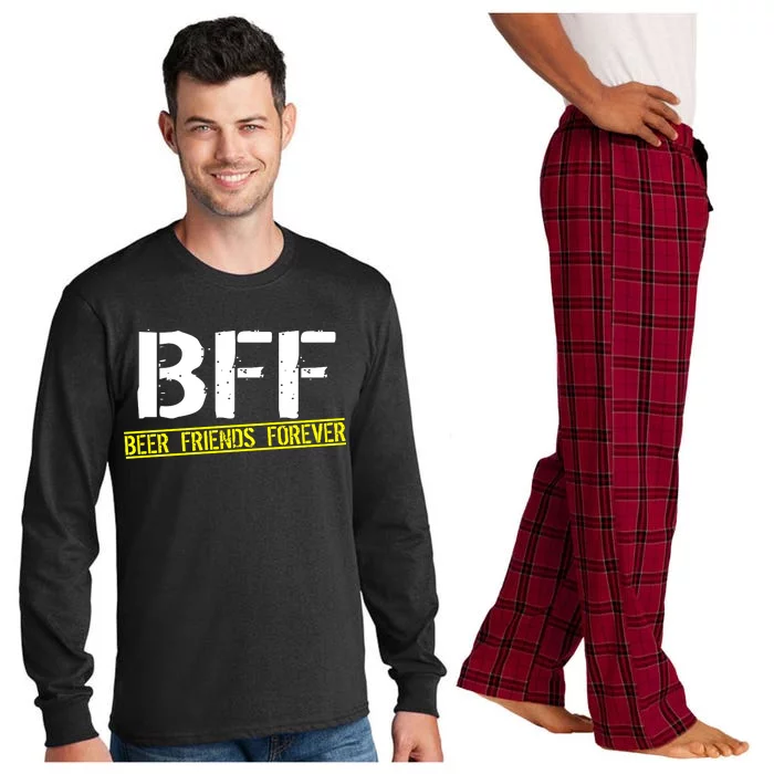 Beer Friends Forever BFF Long Sleeve Pajama Set