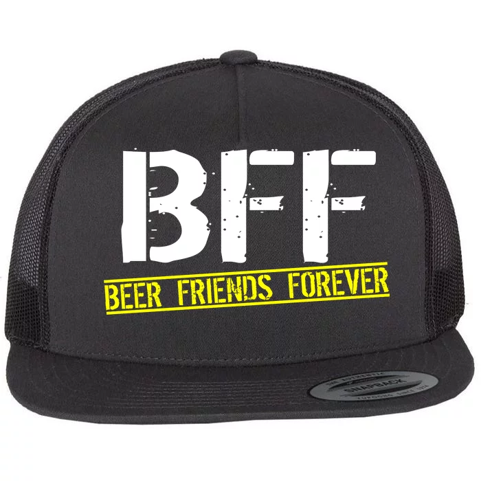 Beer Friends Forever BFF Flat Bill Trucker Hat