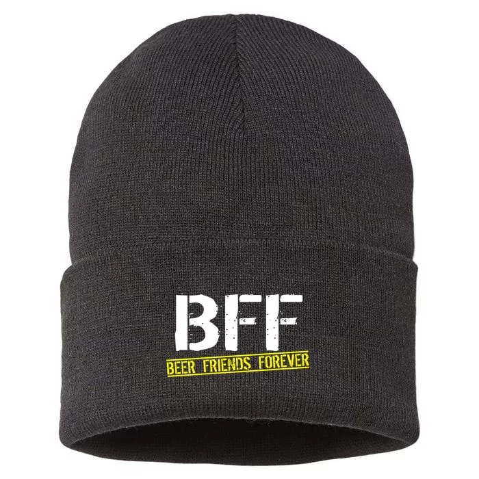 Beer Friends Forever BFF Sustainable Knit Beanie