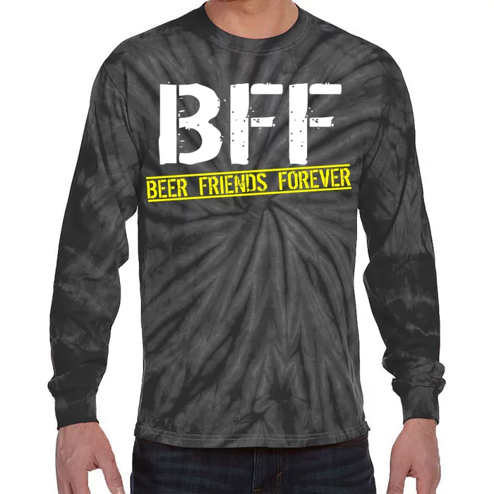 Beer Friends Forever BFF Tie-Dye Long Sleeve Shirt