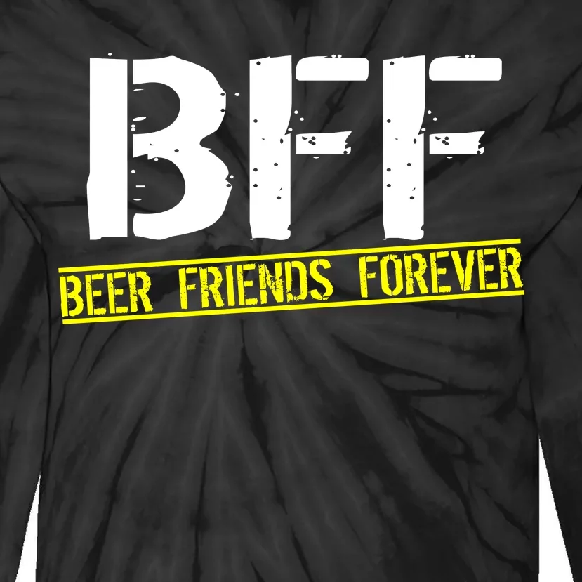 Beer Friends Forever BFF Tie-Dye Long Sleeve Shirt