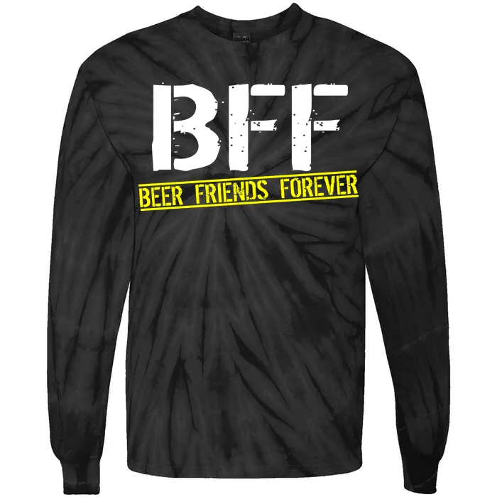 Beer Friends Forever BFF Tie-Dye Long Sleeve Shirt