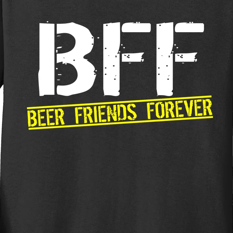 Beer Friends Forever BFF Kids Long Sleeve Shirt