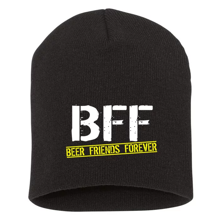 Beer Friends Forever BFF Short Acrylic Beanie