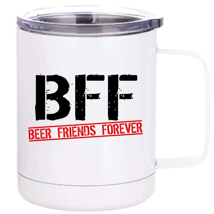 Beer Friends Forever BFF Front & Back 12oz Stainless Steel Tumbler Cup