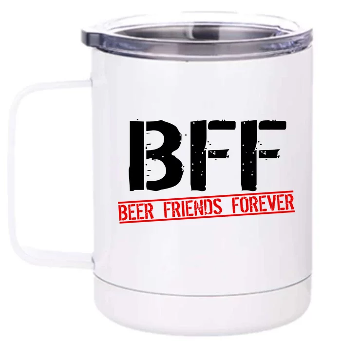 Beer Friends Forever BFF Front & Back 12oz Stainless Steel Tumbler Cup