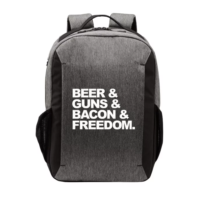 Beer Guns Bacon & Freedom Vector Backpack