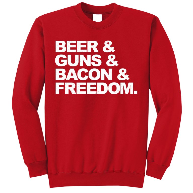 Beer Guns Bacon & Freedom Sweatshirt