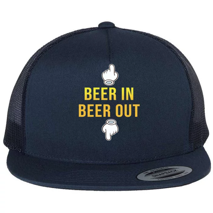 Beer In Beer Out Flat Bill Trucker Hat