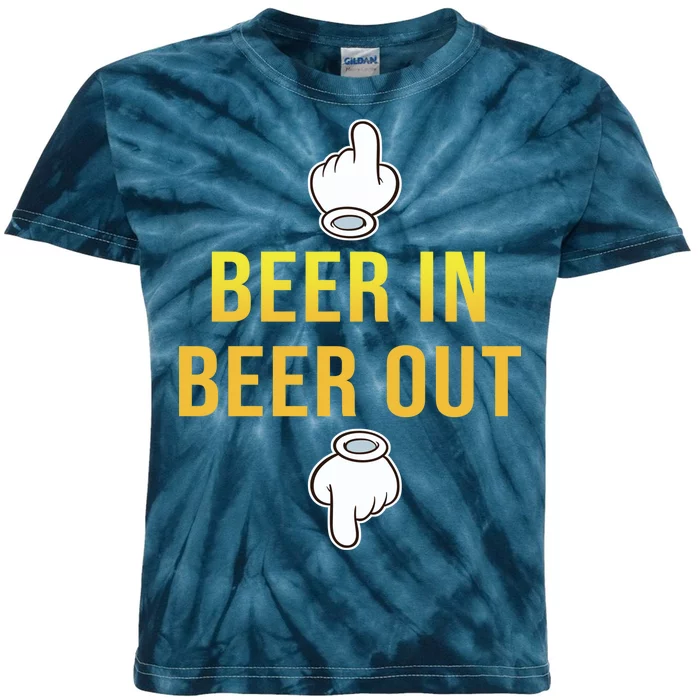 Beer In Beer Out Kids Tie-Dye T-Shirt