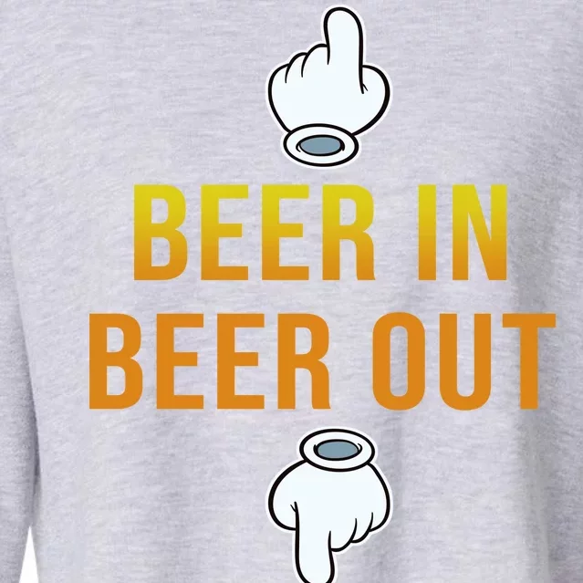 Beer In Beer Out Cropped Pullover Crew