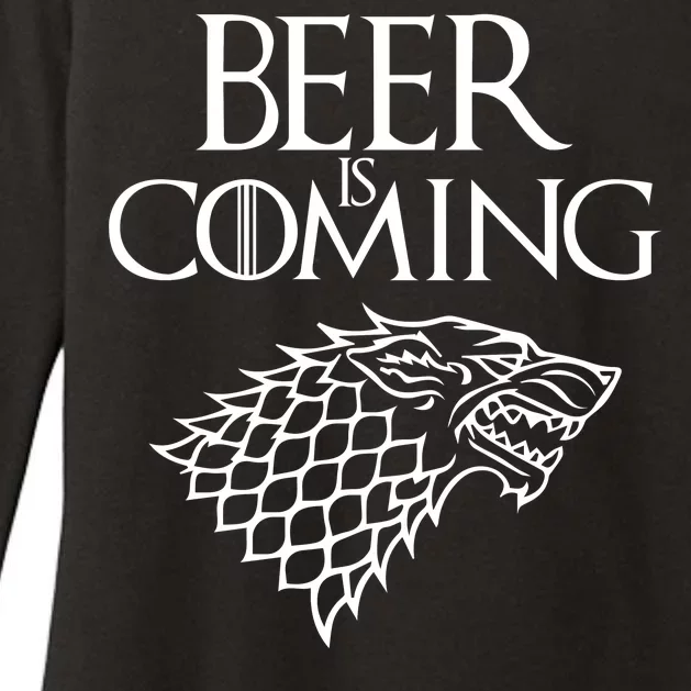 Beer Is Coming Womens CVC Long Sleeve Shirt