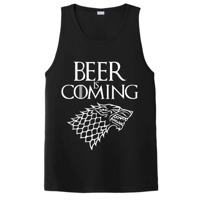 Beer Is Coming Performance Tank