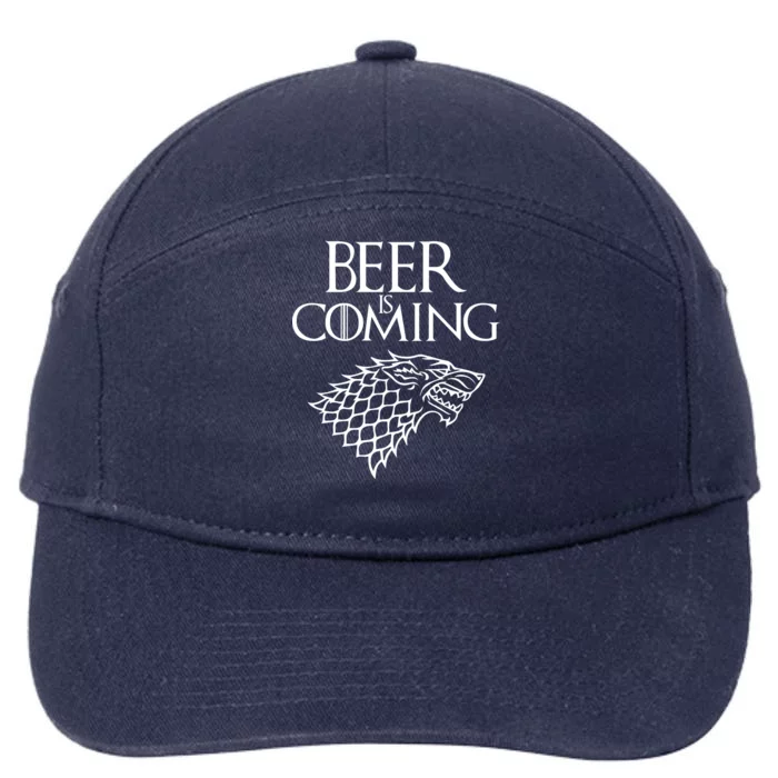 Beer Is Coming 7-Panel Snapback Hat