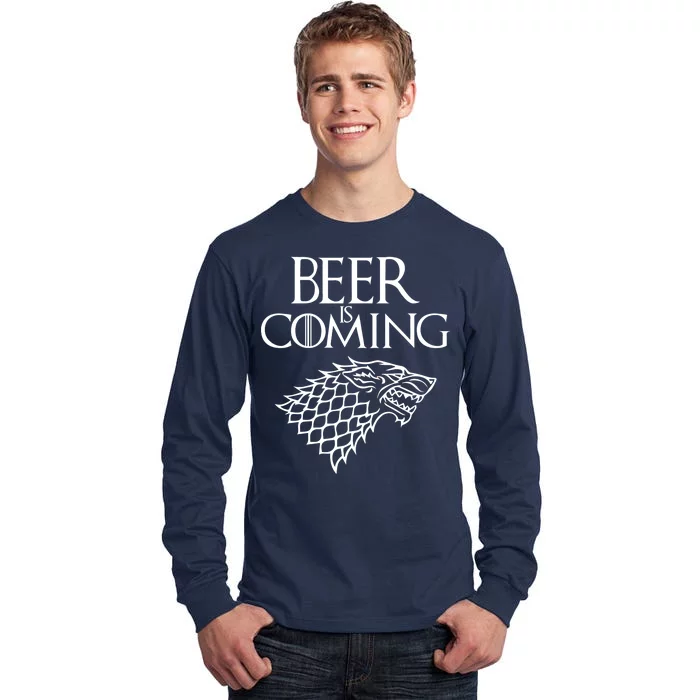 Beer Is Coming Tall Long Sleeve T-Shirt