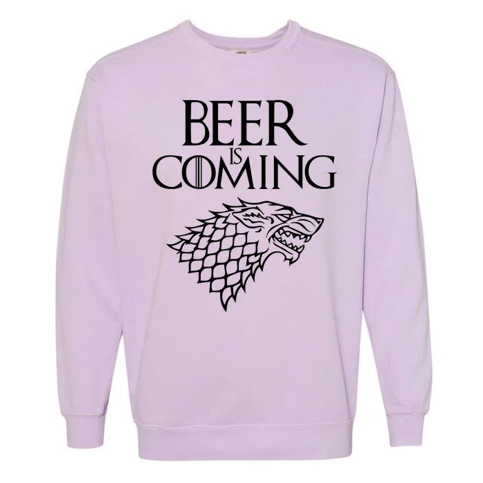 Beer Is Coming Garment-Dyed Sweatshirt