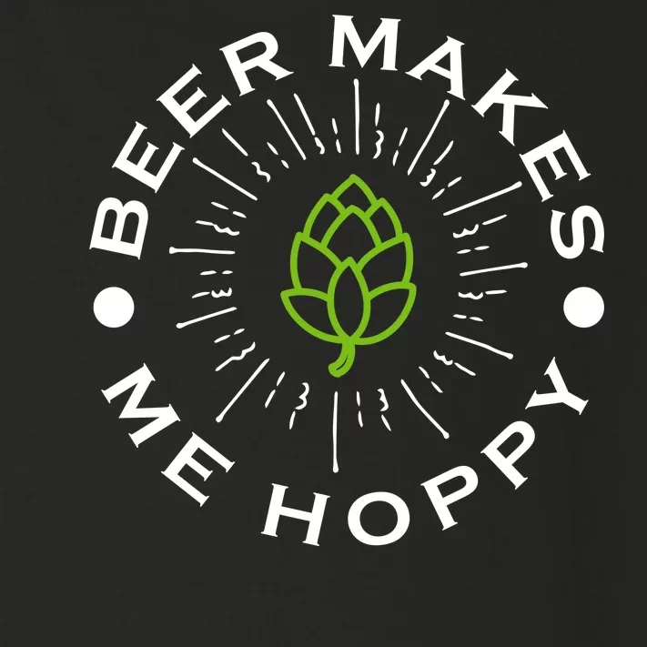 Beer Makes Me Hoppy Toddler Long Sleeve Shirt