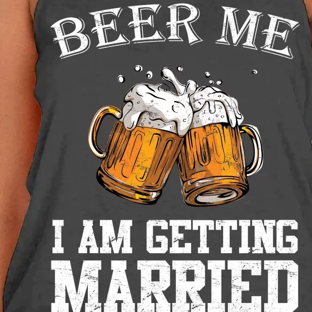 Beer Me I'm Getting Married Women's Knotted Racerback Tank