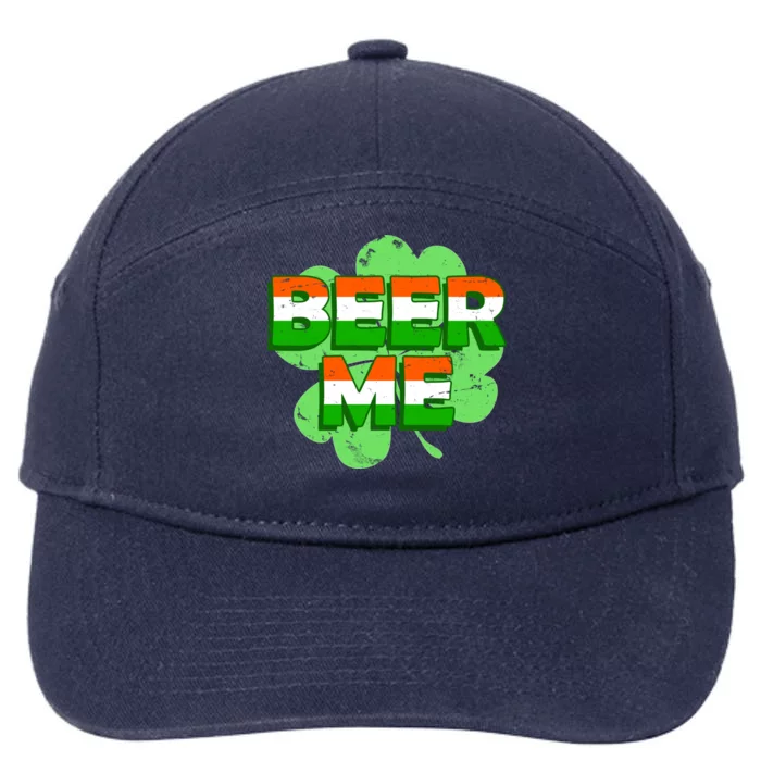 Beer Me St. Patrick's Day Irish Flag Clover 7-Panel Snapback Hat