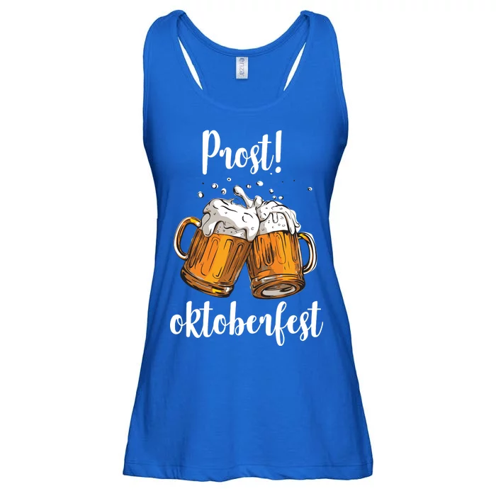 Beer Oktoberfest Prost Cheers Ladies Essential Flowy Tank