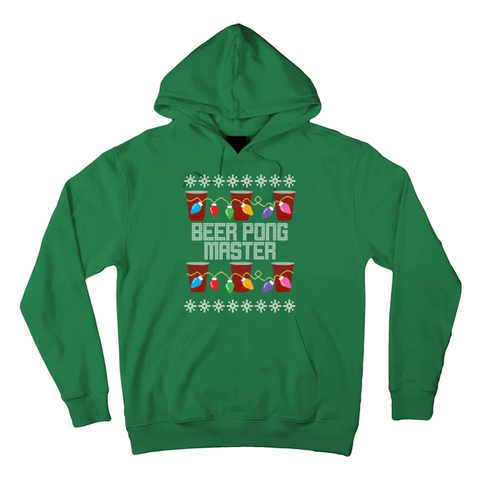 Beer Pong Master Ugly Christmas Sweater Hoodie