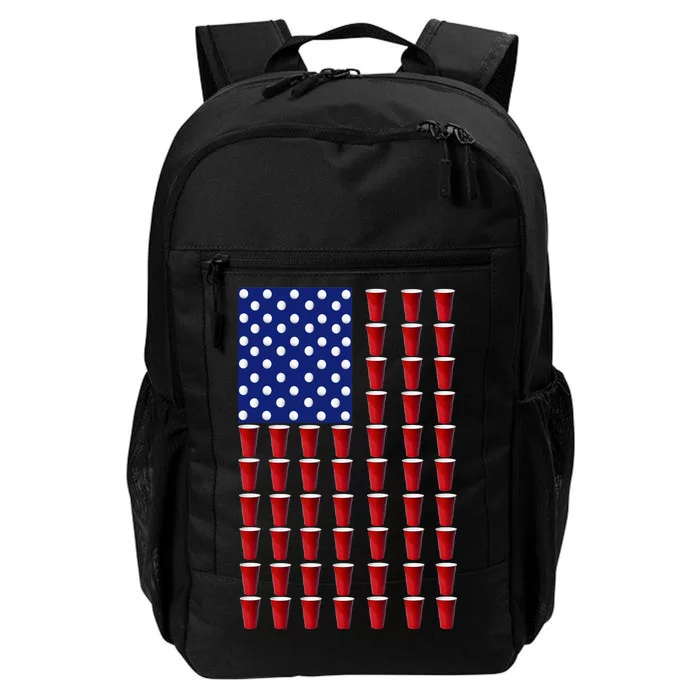 Beer Pong USA American Flag Daily Commute Backpack