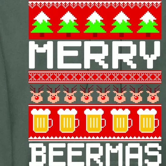 Beer Ugly Christmas Sweater Merry Beermas Premium Hoodie