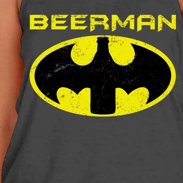 Beerman Women's Knotted Racerback Tank