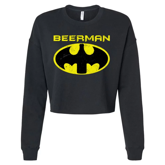 Beerman Cropped Pullover Crew