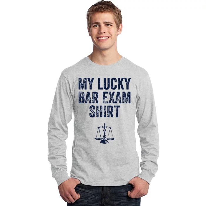 Bar Exam Funny Law School Graduation Gifts For Him Her Tall Long Sleeve T-Shirt