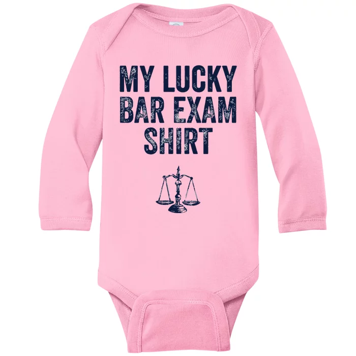 Bar Exam Funny Law School Graduation Gifts For Him Her Baby Long Sleeve Bodysuit