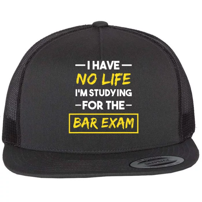 Bar Exam Funny Law School Graduation Gifts Flat Bill Trucker Hat