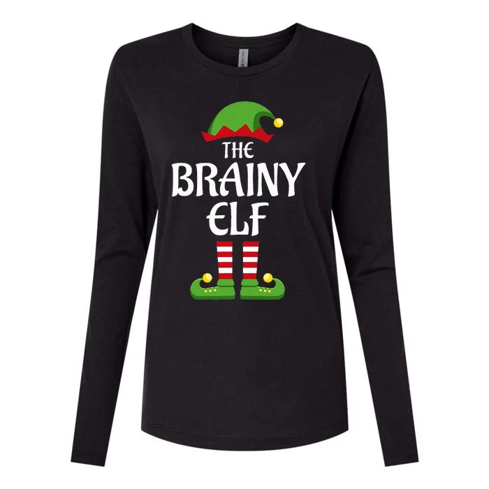 Brainy Elf Family Matching Group Christmas Smart Womens Cotton Relaxed Long Sleeve T-Shirt