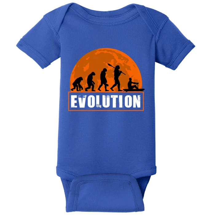 Boating Evolution Funny Hu Evolution For Boating Gift Baby Bodysuit