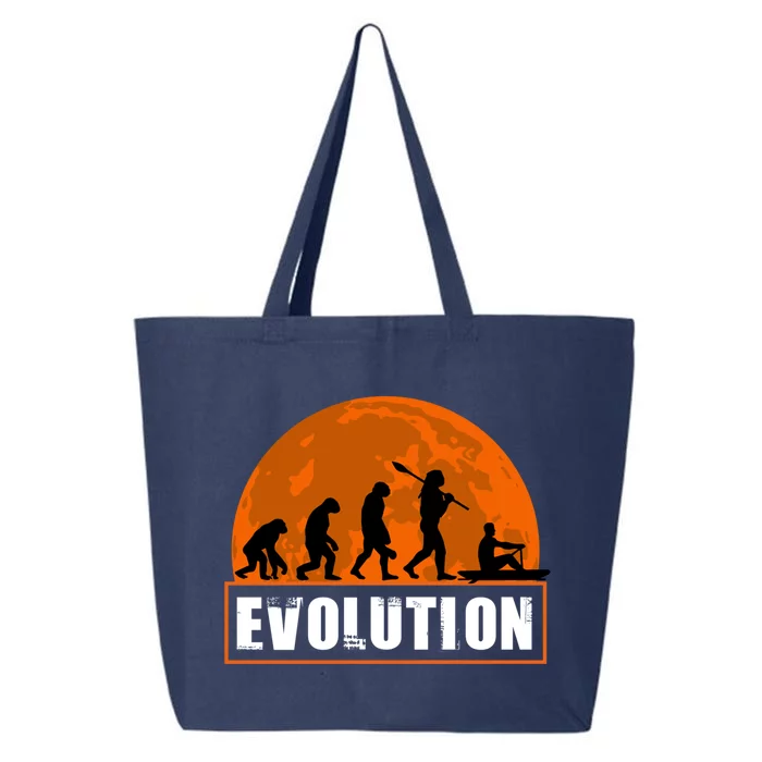 Boating Evolution Funny Hu Evolution For Boating Gift 25L Jumbo Tote