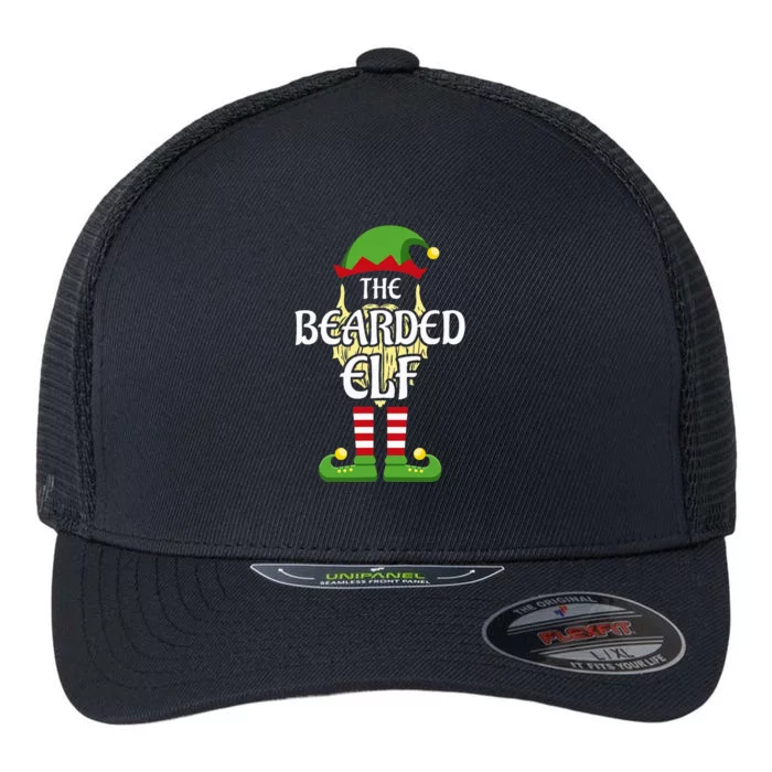 Bearded Elf Family Matching Group Christmas Flexfit Unipanel Trucker Cap