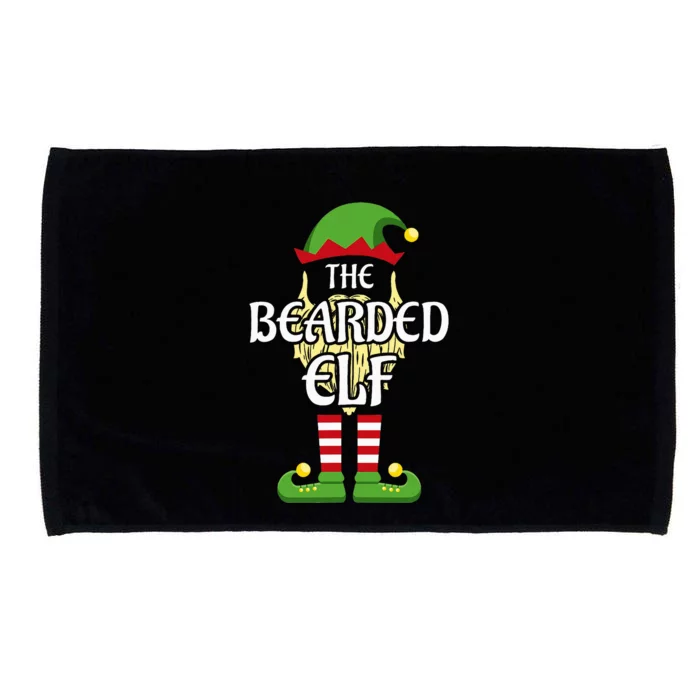 Bearded Elf Family Matching Group Christmas Microfiber Hand Towel