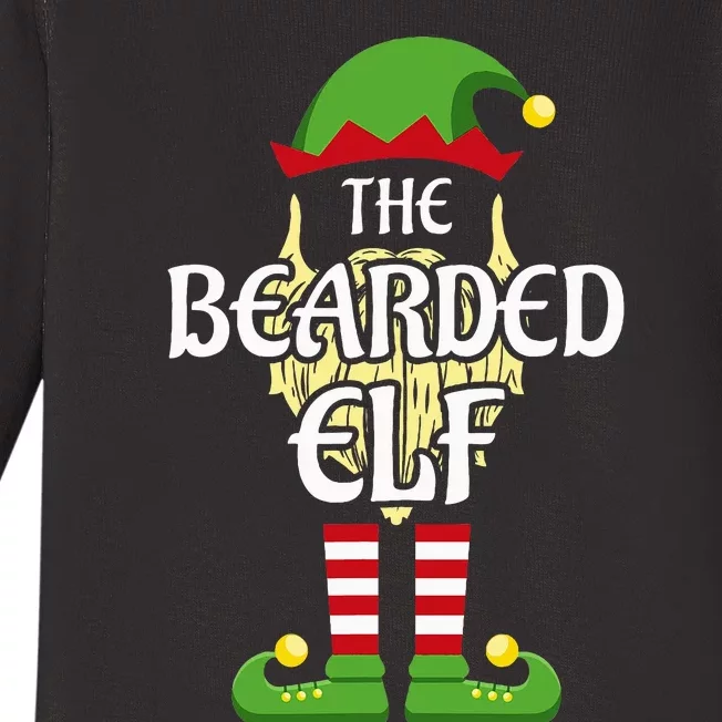 Bearded Elf Family Matching Group Christmas Baby Long Sleeve Bodysuit