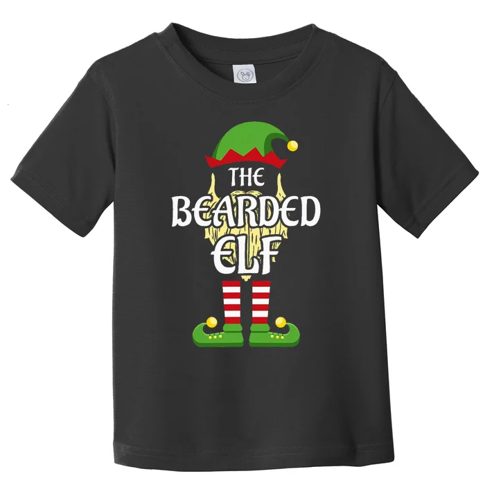 Bearded Elf Family Matching Group Christmas Toddler T-Shirt