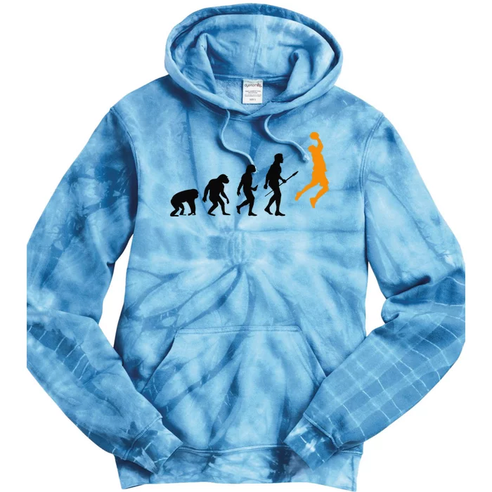 Basketball Evolution Funny Basketball Tie Dye Hoodie