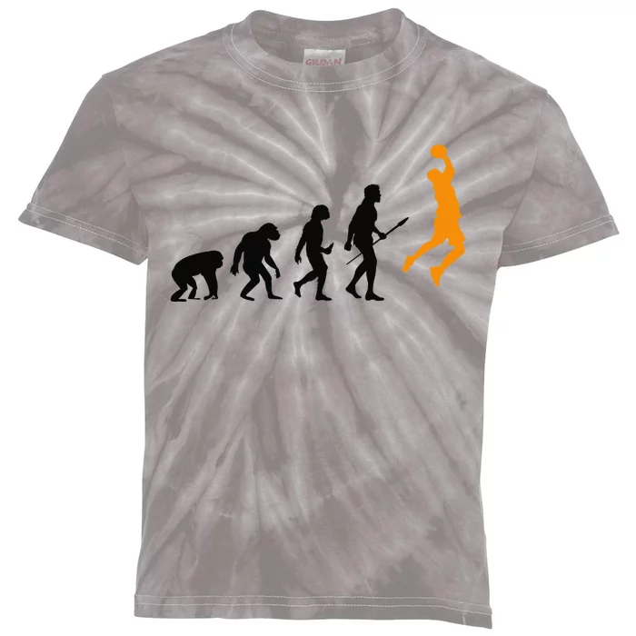 Basketball Evolution Funny Basketball Kids Tie-Dye T-Shirt