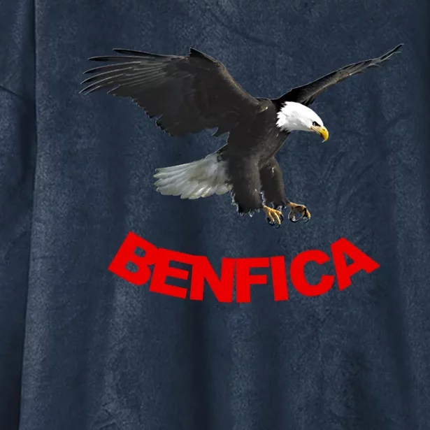 Benfica Eagle Funny Gift Hooded Wearable Blanket