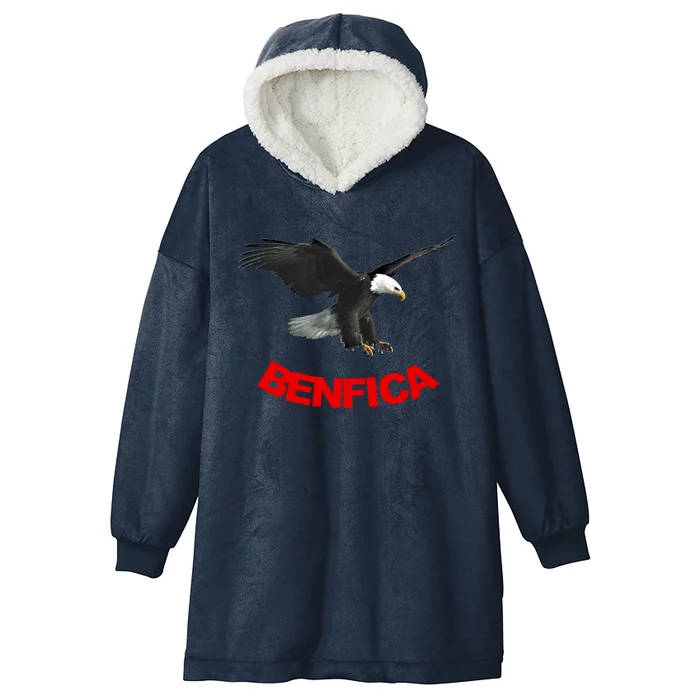 Benfica Eagle Funny Gift Hooded Wearable Blanket