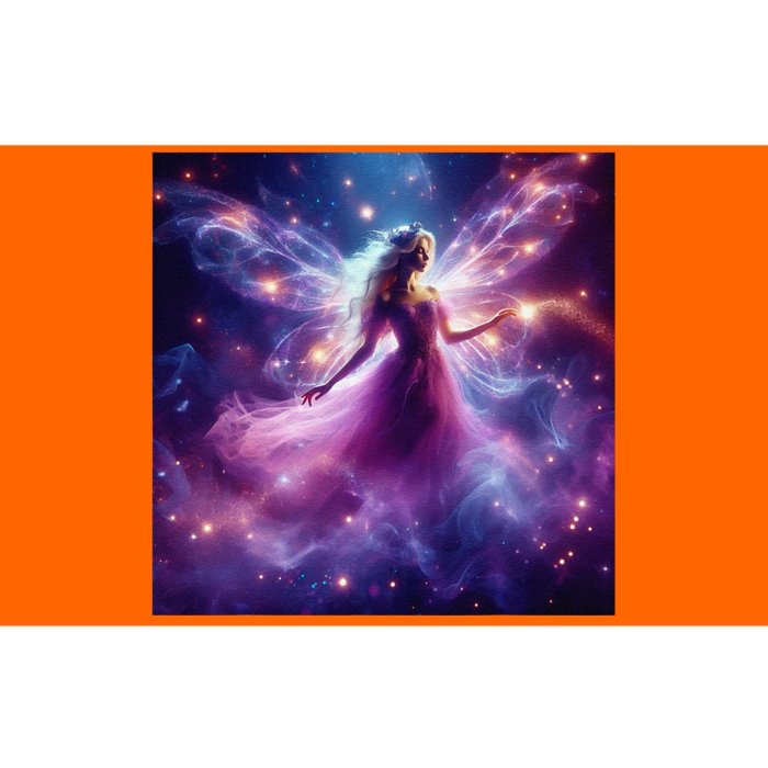 Beautiful Enchanted Fairy Sparkling With Magical Purple Mist Bumper Sticker